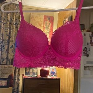 BCBGeneration Hot Pink Lace Bralette